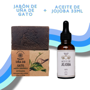jabón de uña de Gato más Aceite de Ricino